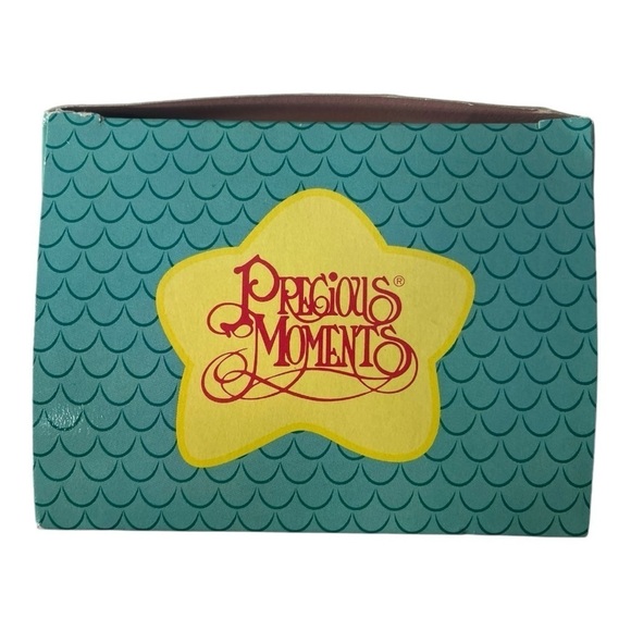 Vintage Enesco 1996 Precious Moments Boy With Christmas Tree Holiday Ornament - Picture 2 of 6